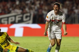 Calleri quebrou o jejum de gols pelo São Paulo. (Foto: Paulo Pinto/SPFC)