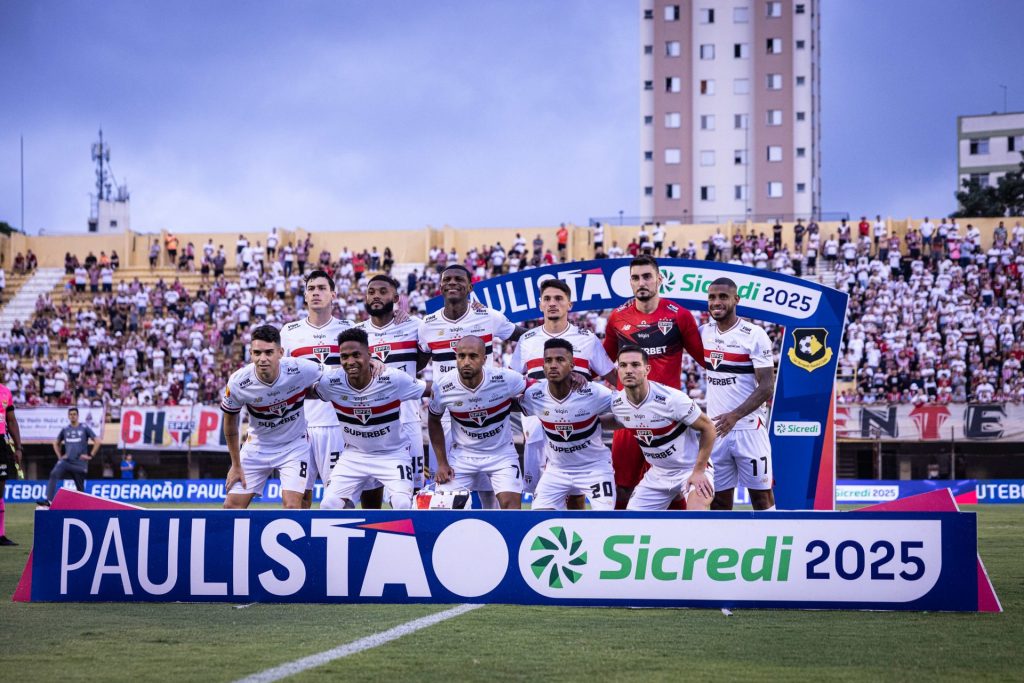 São Paulo tenta o título do Paulistão 2025. (Foto: Victor Monteiro/FPF)