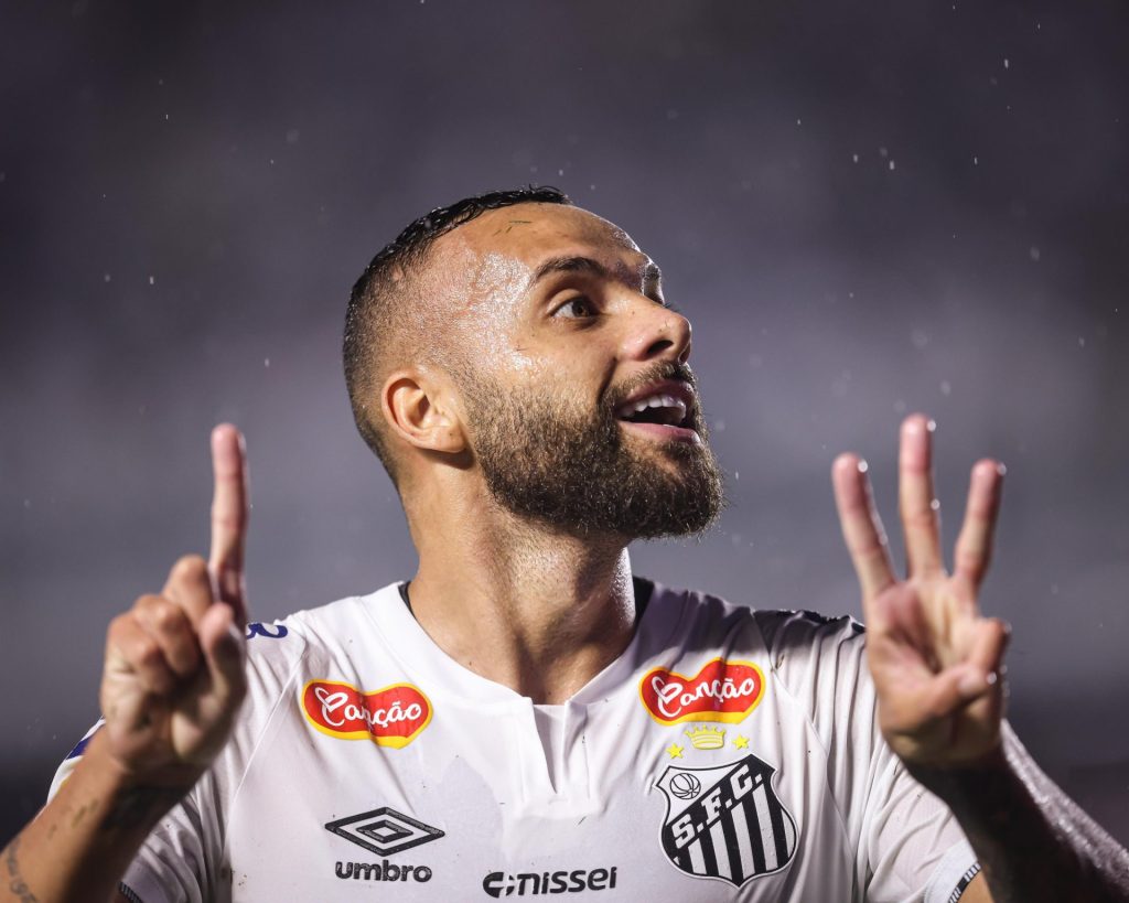 Guilherme marca duas vezes, e Santos vence o São Paulo pelo Paulistão. (Foto: X do Santos)