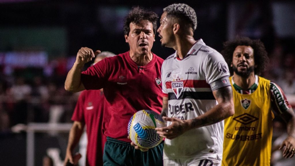 Fernando Diniz e Luciano trabalharam juntos no São Paulo. (Foto: Guilherme Veiga/UAI Foto/Gazeta Press)