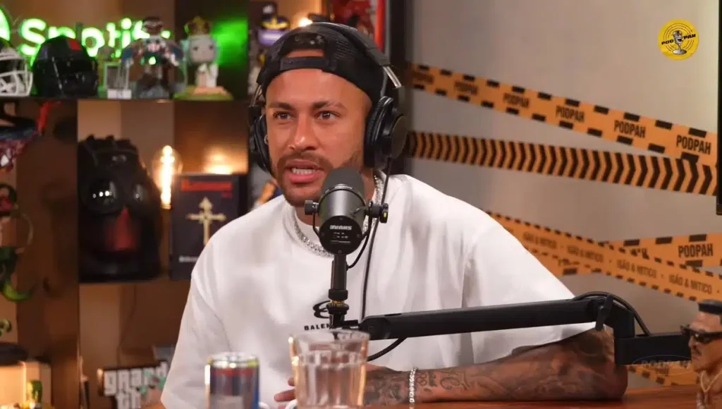 Neymar participa de entrevista no PodPah. (Foto: Reprodução/PodPah)