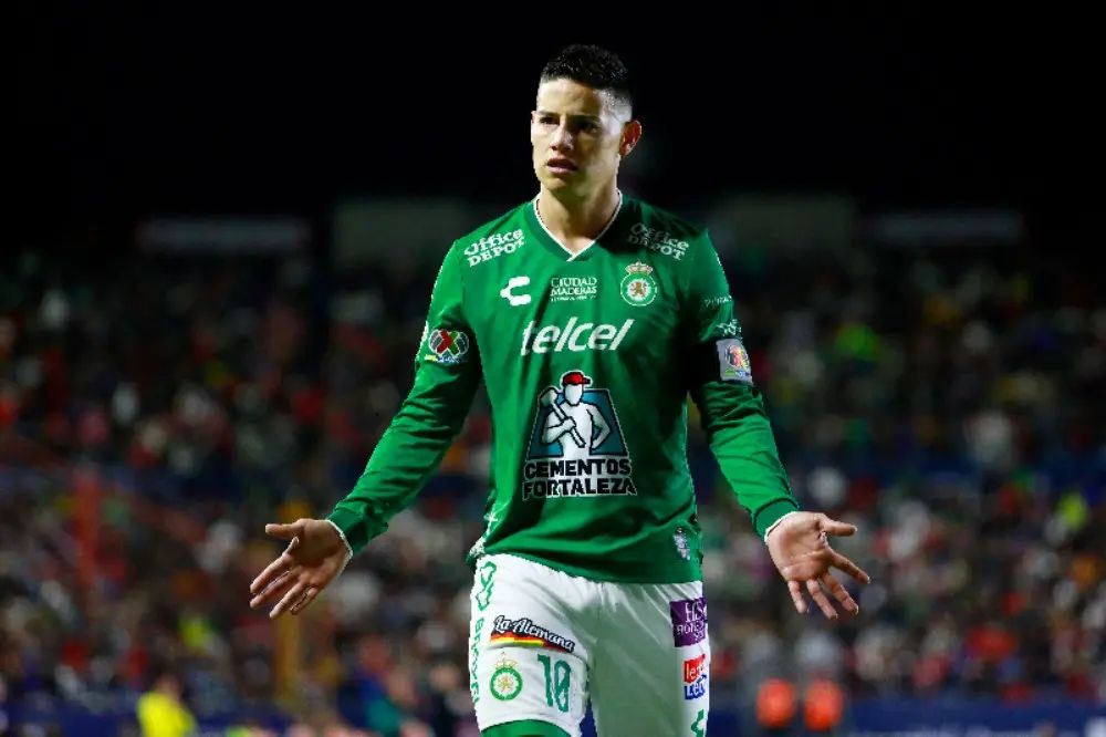James Rodriguez em ação pelo León, do México. Foto: Divulgação.