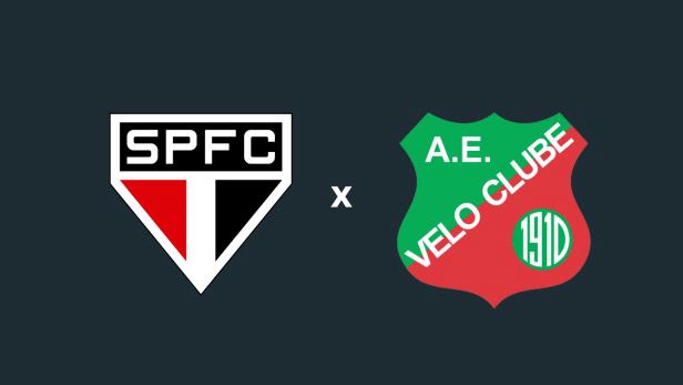SPFC x Velo Clube. Foto: Reprodução.