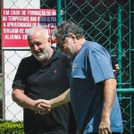 Julio Casares e Carlos Belmonte, presidente e diretor de futebol do São Paulo. (Foto: Instagram de Casares)