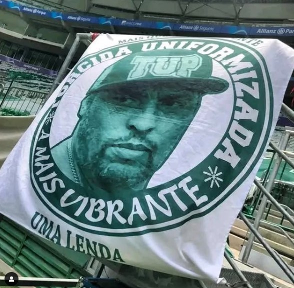 Marcelo Lima é presidente da TUP, Organizada do Palmeiras que 'intimou' Luciano. (Foto: Reprodução/Instagram TUP)