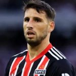 Calleri em ação com a camisa do São Paulo FC. Foto: Rubens Chiri