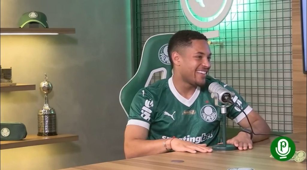 Vitor Roque, novo reforço do Palmeiras. Foto: Reprodução.