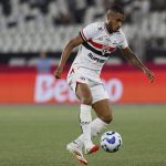 André Silva marcou contra o Botafogo. (Foto: Rubens Chiri/SPFC)