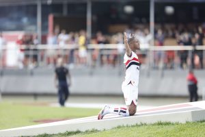 André Silva vive grande ano no São Paulo. (Foto: Rubens Chiri/SPFC)