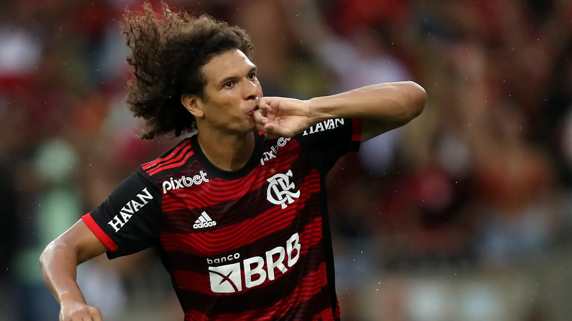 Willian Arão foi destaque do Flamengo e foi oferecido ao Tricolor. (Foto: X do Flamengo)