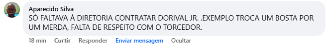 Dorival não é unanimidade em possível retorno ao São Paulo. (Foto: Reprodução/Facebook Nação Tricolor)