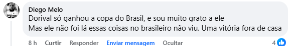 Dorival não é unanimidade em possível retorno ao São Paulo. (Foto: Reprodução/Facebook Nação Tricolor)