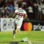 Ferreirinha marcou duas vezes pelo São Paulo. (Foto: X da Libertadores)