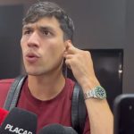 Ferraresi em entrevista pós-jogo. Foto: Reprodução.