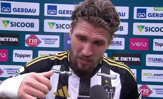 Lyanco, jogador do Galo. Foto: Reprodução.