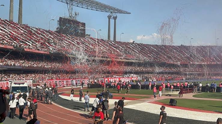 Torcida do São Paulo em festa no Morumbis. Foto: Reprodução.