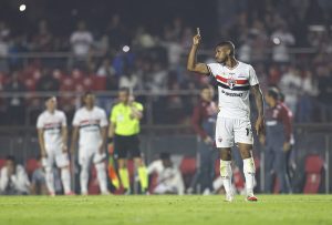 André Silva é o artilheiro do São Paulo em 2025. (Foto: Rubens Chiri e Paulo Pinto/SPFC)