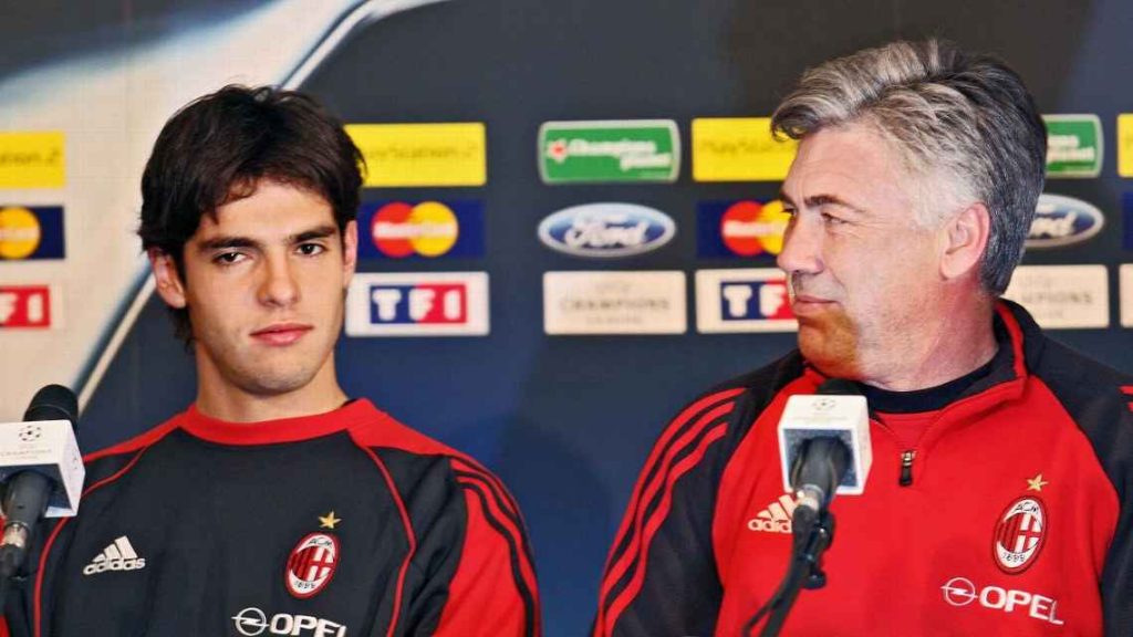 Carlo Ancelotti comandou Kaká nos tempos de Milan. (Foto: Getty Images)