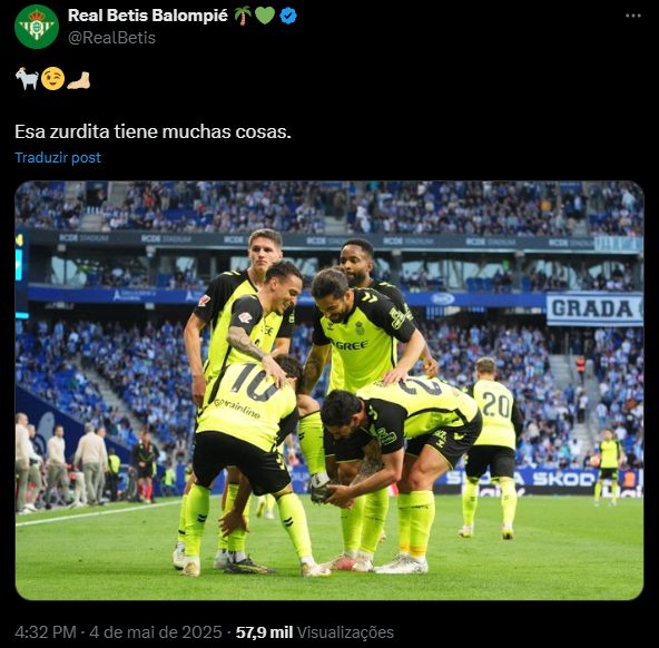 Antony segue sendo destaque no Real Bétis. (Foto: X do Bétis)