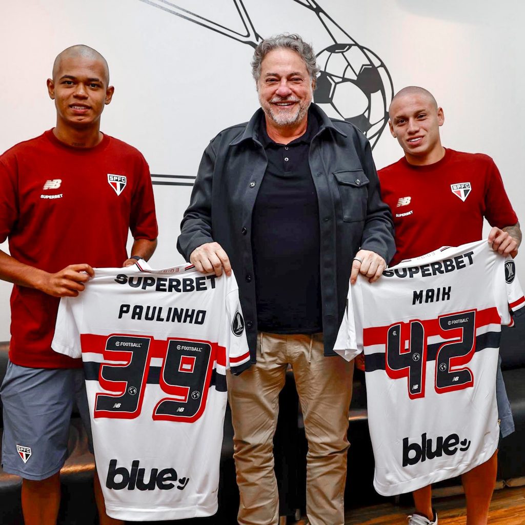 Tricolor também renova os contratos de Paulinho e Maik. (Foto: X do SPFC)