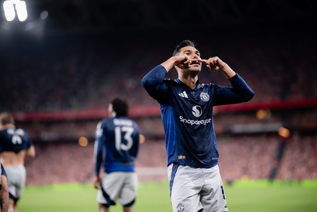 Casemiro foi destaque em outra vitória do Manchester United. (Foto: X do Man. United)