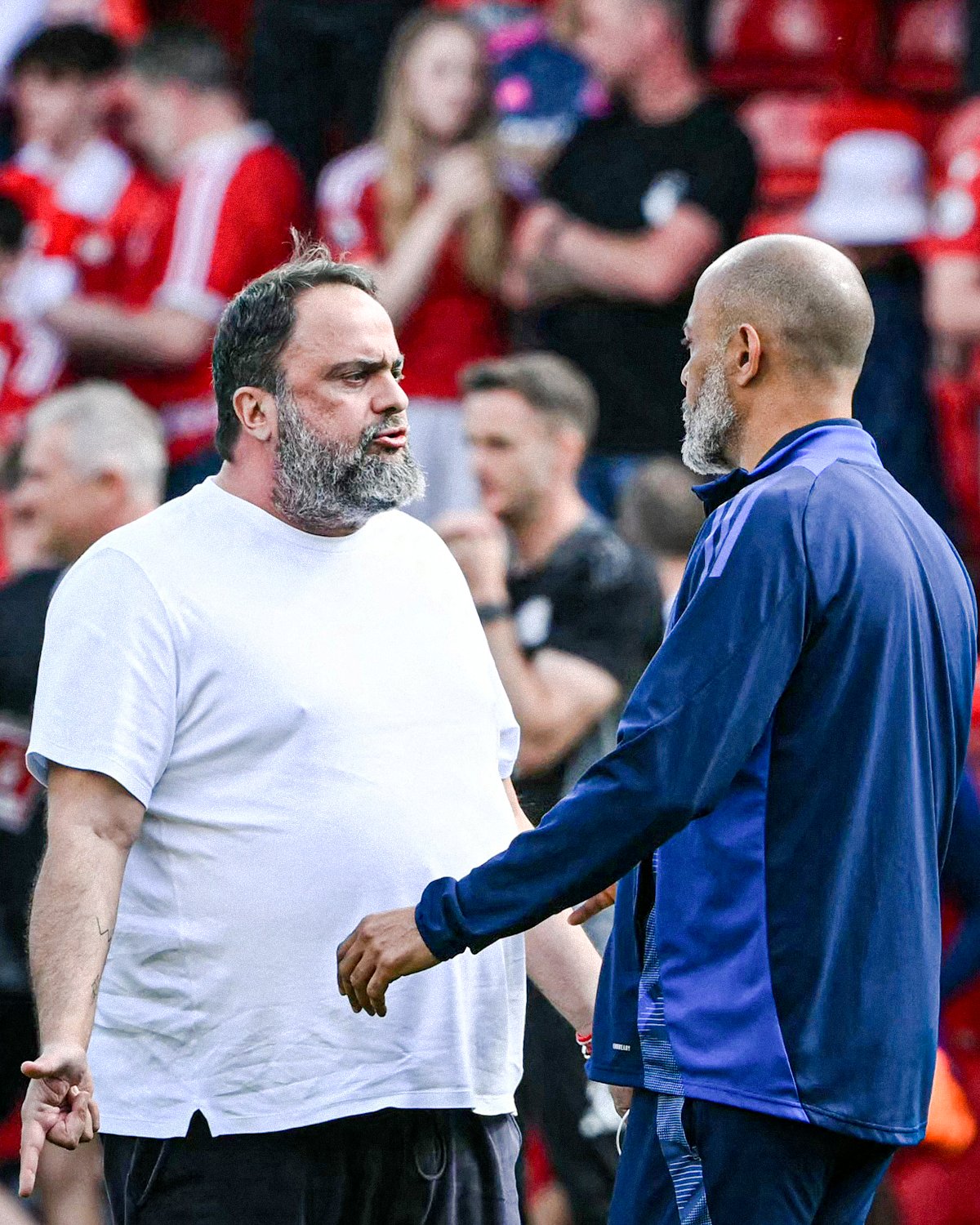 Marinakis explodiu com Nuno Espírito Santo no Forest. (Foto: Reprodução/BBC Sports)