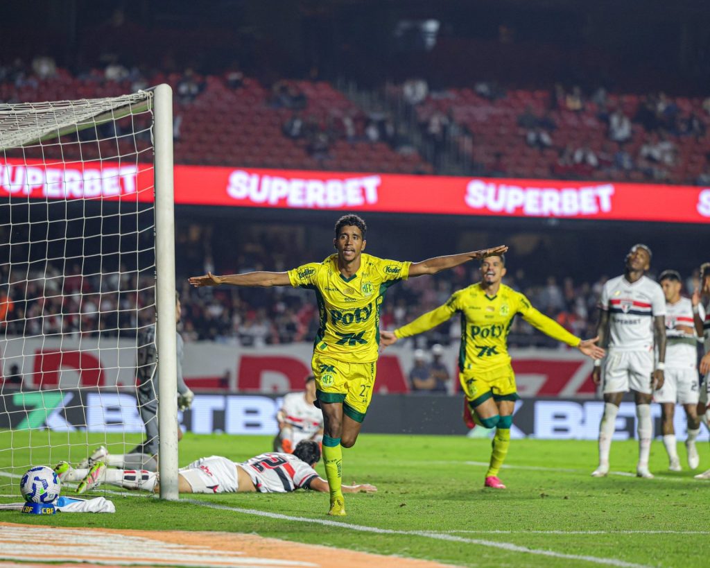 Mirassol vence o São Paulo no MorumBIS pelo Brasileirão. (Foto: JP Pinheiro/Agência Mirassol)