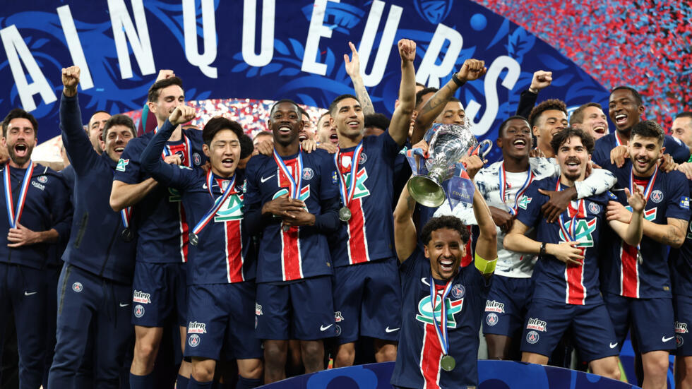 PSG foi campeão da Copa da França 2024-25. (Foto: AFP)