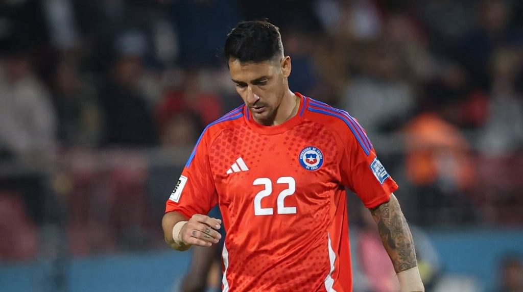 Fernando Zampedri em ação pelo Chile. Foto: Divulgação.