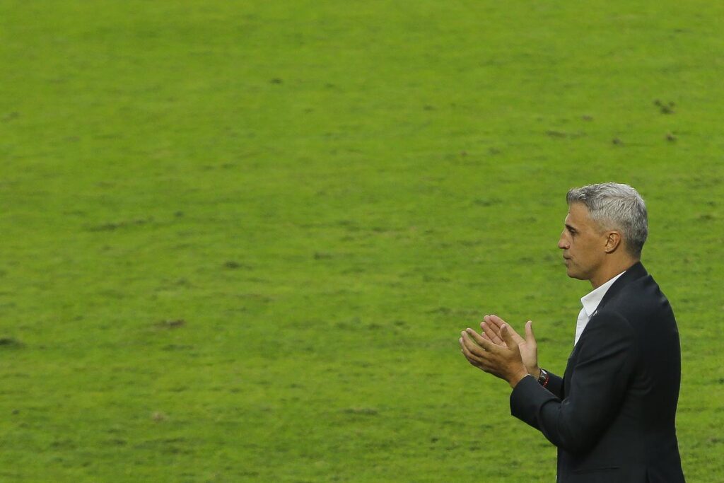 Hernán Crespo é o técnico do São Paulo. (Foto: Miguel Schincariol/SPFC)