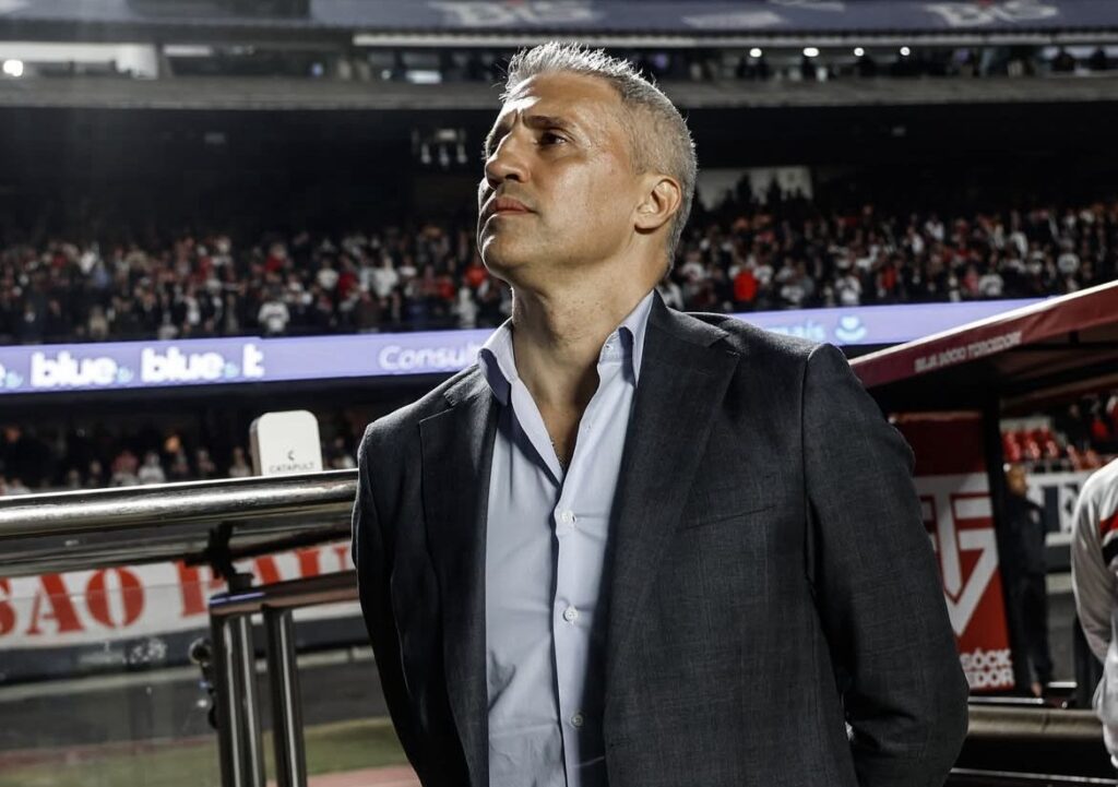 Hernan Crespo é o comandante do São Paulo FC. Foto: Rubens Chiri