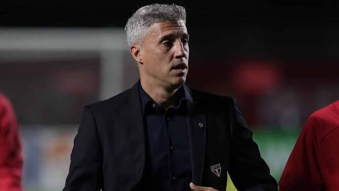 Crespo é o técnico do São Paulo FC. Foto: Reprodução.