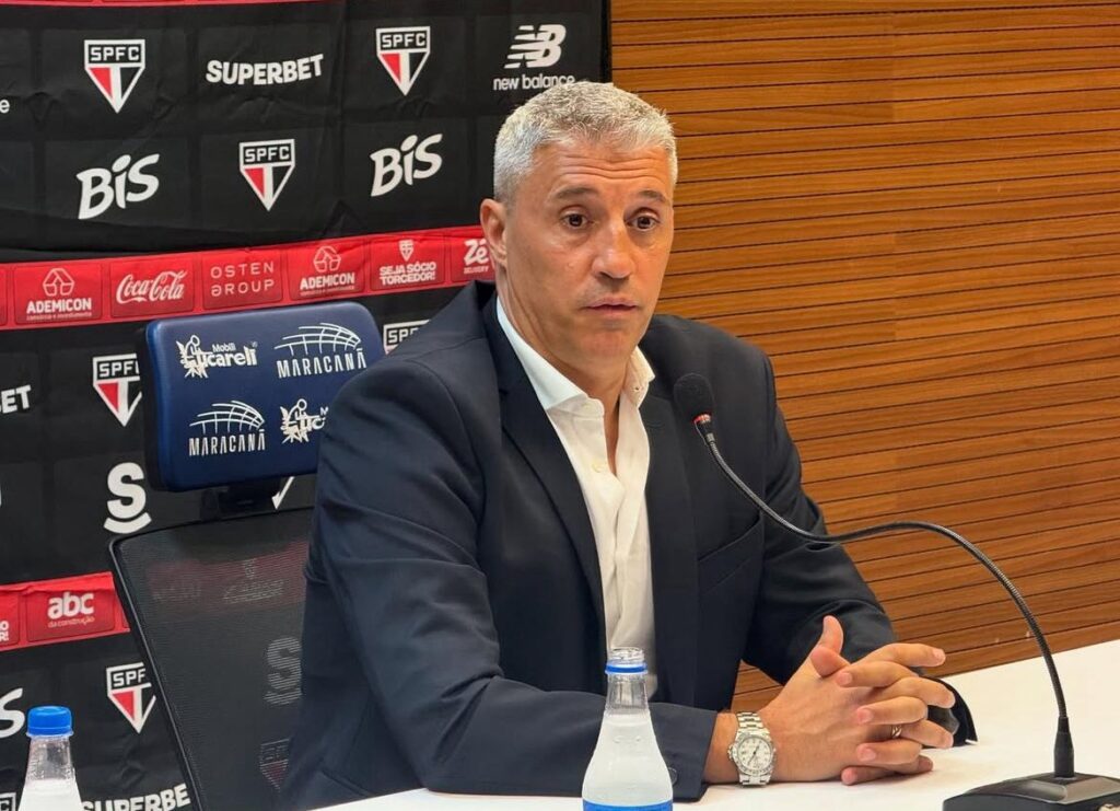 Hernan Crespo é o técnico do São Paulo FC. Foto: Ganriel Sá