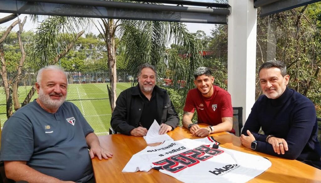 São Paulo renova com Alan Franco até o fim de 2028. Foto: SPFC