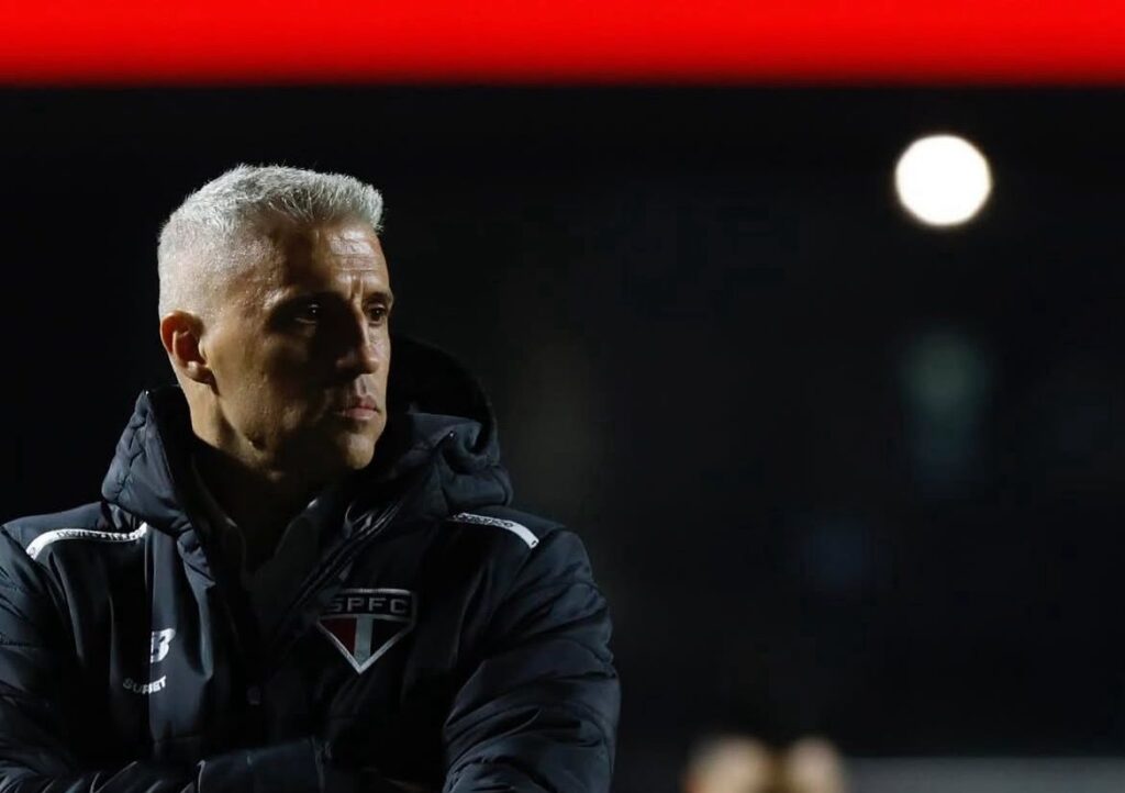 Crespo comanda o time do São Paulo FC. Foto: Rubens Chiri
