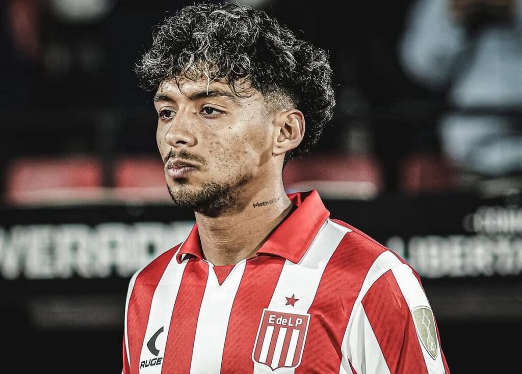 Cristian Medina, meio-campista do Estudiantes. Foto: Reprodução.