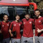 Jovens do São Paulo viajam para enfrentar o Spot. Foto: Rubens Chiri