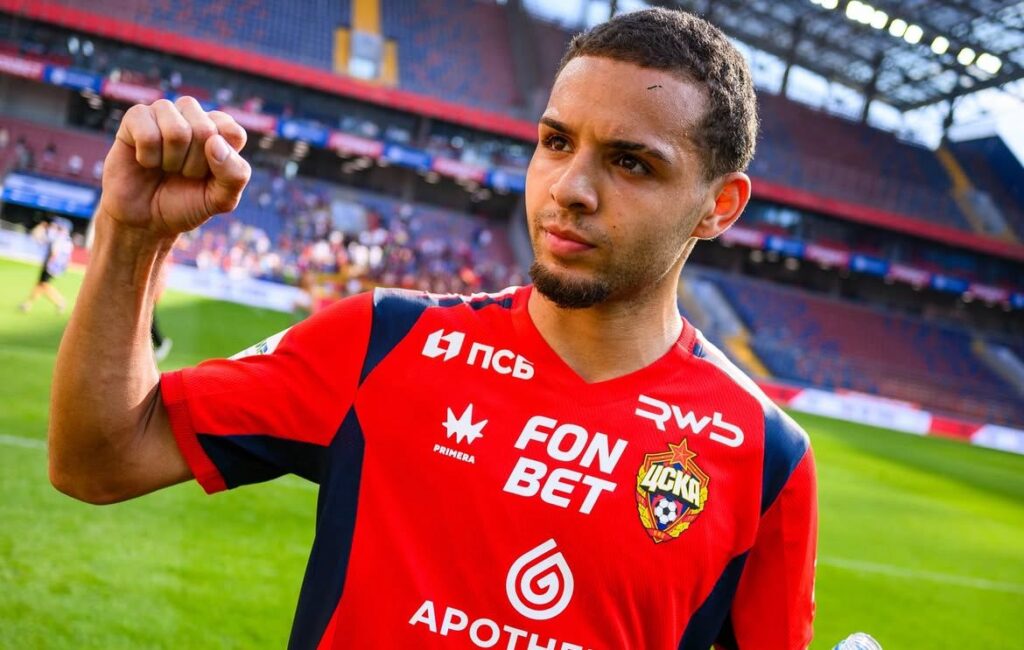 Matheus Alves brilha no futebol russo. Foto: CSKA