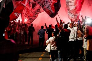Torcida do São Paulo em festa no MorumBis. Foto: Reprodução.