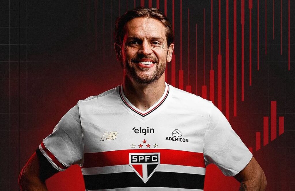 Novo reforço do São Paulo FC. Foto: Divulgação SPFC