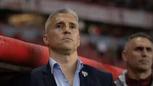 Crespo é o técnico do São Paulo FC em 2025. Foto: Divulgação.