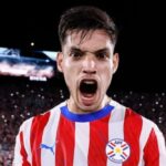 Bobadilla pela seleção do Paraguai. Foto: Reprodução.