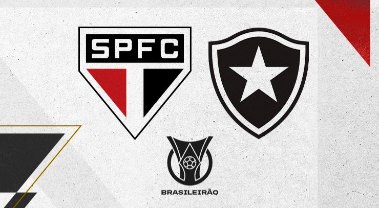 SPFC x Botafogo. Foto: Reprodução.