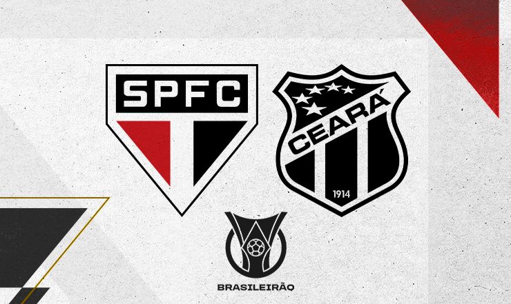 SPFC X Ceara. Foto: Reprodução.