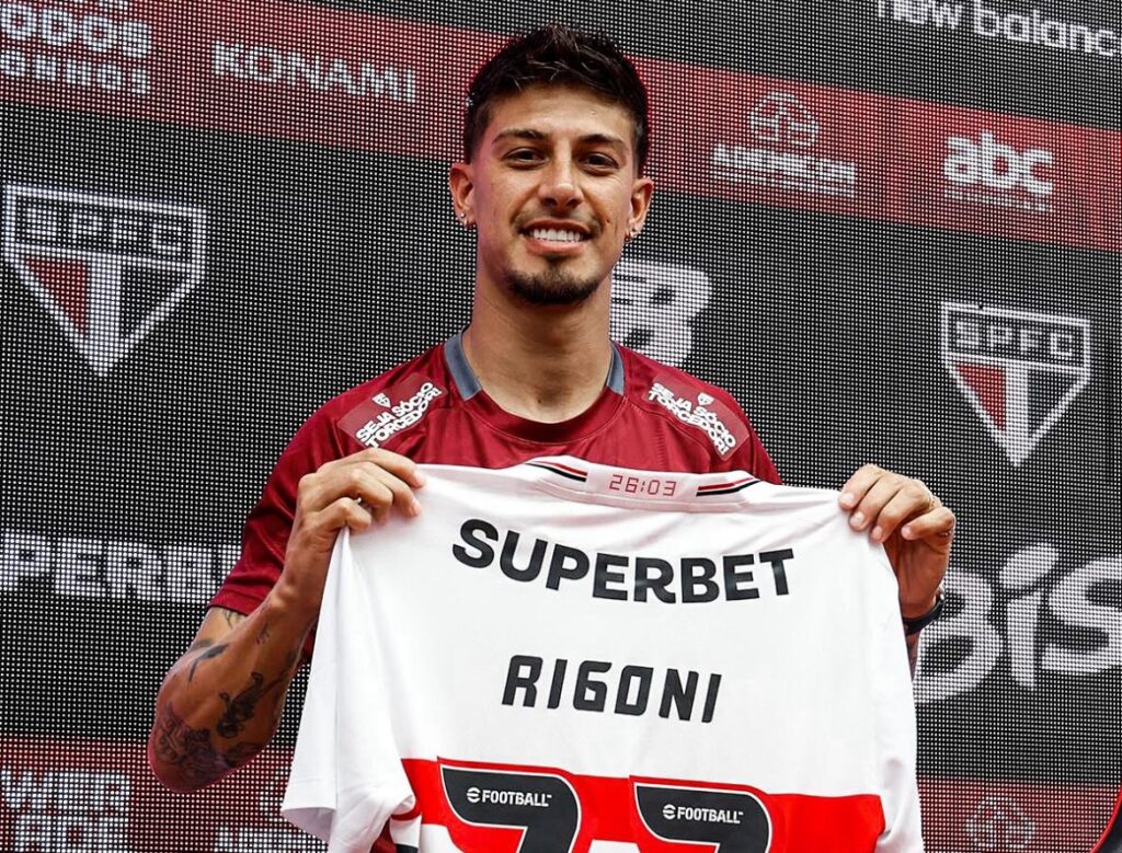 Rigoni foi apresentado no São Paulo FC. Foto: Rubens Chiri