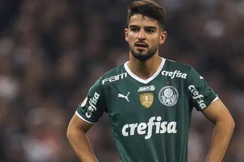 Flaco Lopez, atacante do Palmeiras. Foto: Cesar Grecco/ Palmeiras