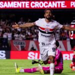 Danielzinho foi o autor do gol que garantiu a vitória do São Paulo contra o Flamengo, na estreia do Brasileirão 2026. Foto: Renan Melo/ Estadão