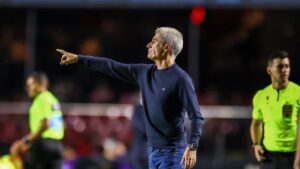 Luis Castro, técnico do Grêmio. Foto: Lucas Uebel/ Grêmio.